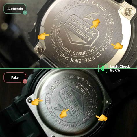 original casio watch vs fake